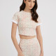 Guess Γυναικεία κοντομάνικη μπλούζα G-Cube Active Crop Top